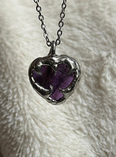 Load image into Gallery viewer, Amethyst heart necklace
