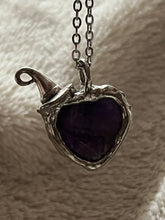 Load image into Gallery viewer, Amethyst heart necklace
