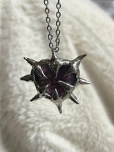 Load image into Gallery viewer, Amethyst heart necklace
