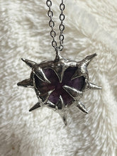 Load image into Gallery viewer, Amethyst heart necklace
