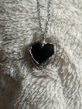 Load image into Gallery viewer, Onyx heart necklace
