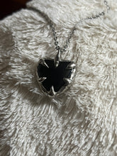 Load image into Gallery viewer, Onyx heart necklace
