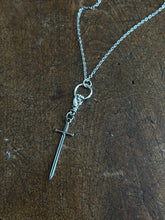 Load image into Gallery viewer, hand and Sword necklace

