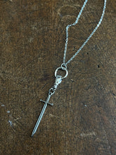 Load image into Gallery viewer, hand and Sword necklace
