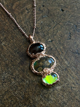Load image into Gallery viewer, Smokey turquoise aura necklace
