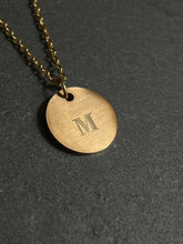 Load image into Gallery viewer, Personalized stainless steel initial pendant necklace
