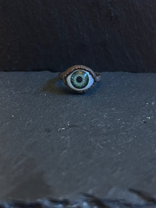 Green Eye ring size 4.5-5