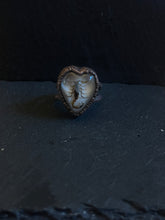 Load image into Gallery viewer, Scorpion heart ring electroformed copper size 5
