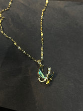 Load image into Gallery viewer, Abalone moon and star necklace
