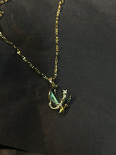 Load image into Gallery viewer, Abalone moon and star necklace
