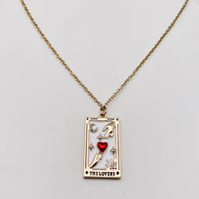 Load image into Gallery viewer, Enamel Tarot Inlay Cubic Zirconia Pendant Necklace
