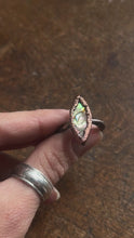 Load and play video in Gallery viewer, Abalone ring size 6
