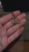 Load and play video in Gallery viewer, Copper electroformed quartz necklace
