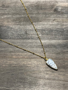 Dendritic point necklace