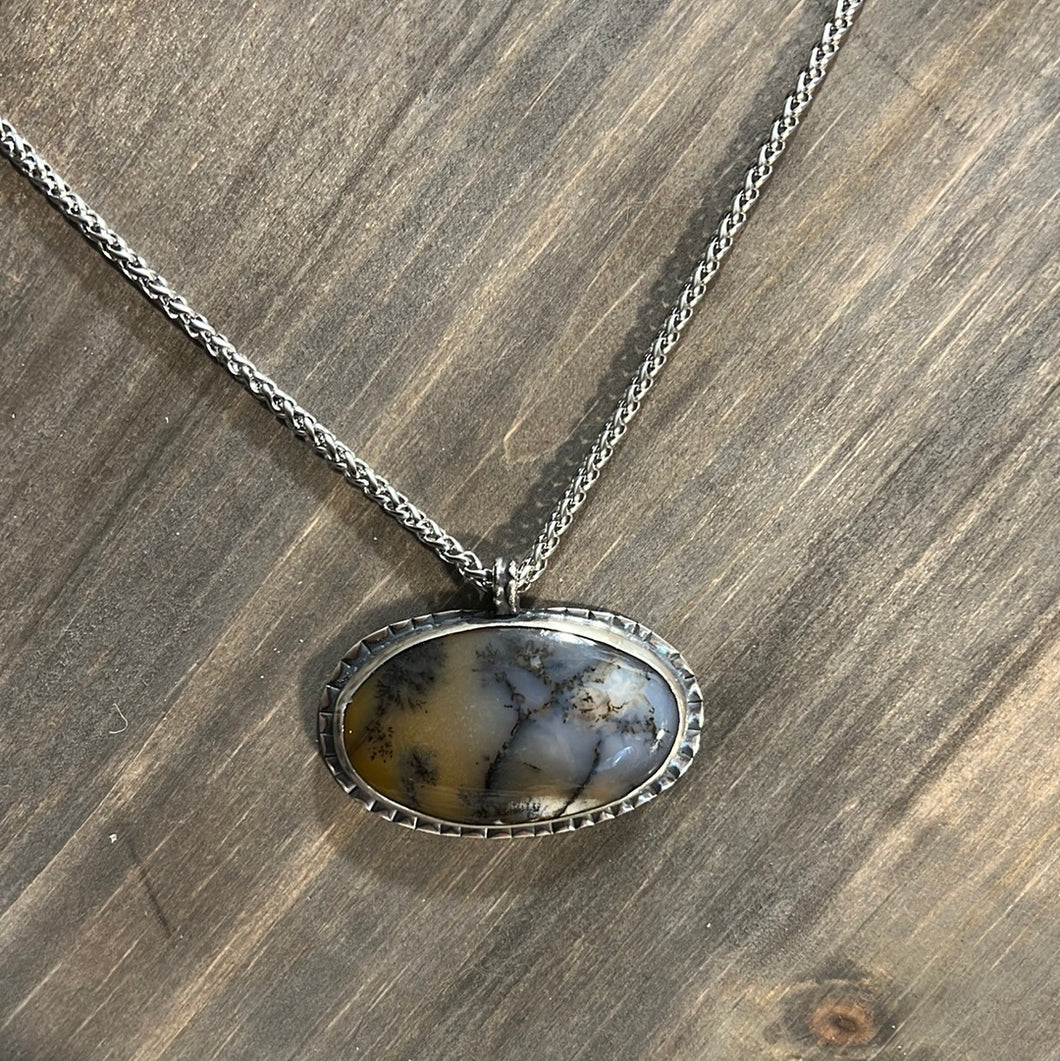 Sterling Dendritic  necklace