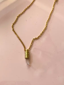 Mini quartz necklace