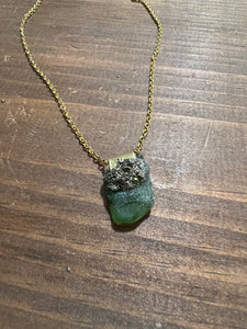 Beach glass necklace