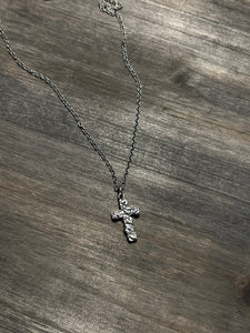 Sterling silver cross necklace