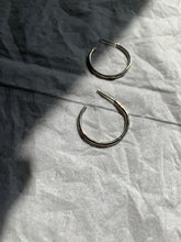 Load image into Gallery viewer, Sterling plain hoops
