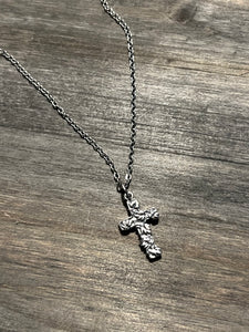 Sterling silver cross necklace