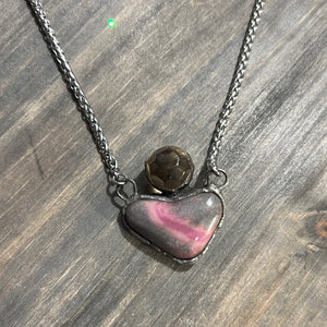 Heart and ball necklace