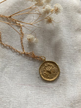 Load image into Gallery viewer, Brass Horoscope necklace
