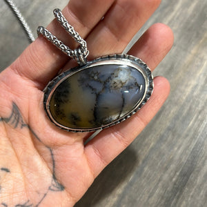 Sterling Dendritic  necklace