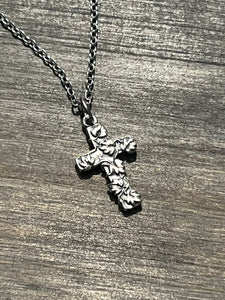 Sterling silver cross necklace