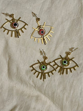 Load image into Gallery viewer, Evil eye earrings
